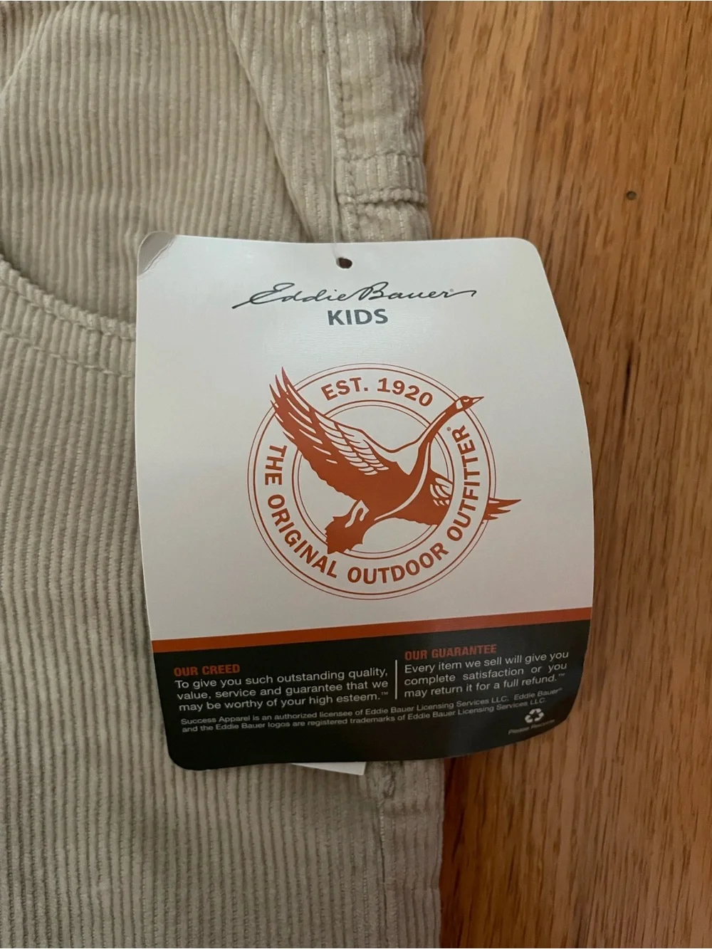 Eddie Bauer Boys Size 14 Corduroy Pants